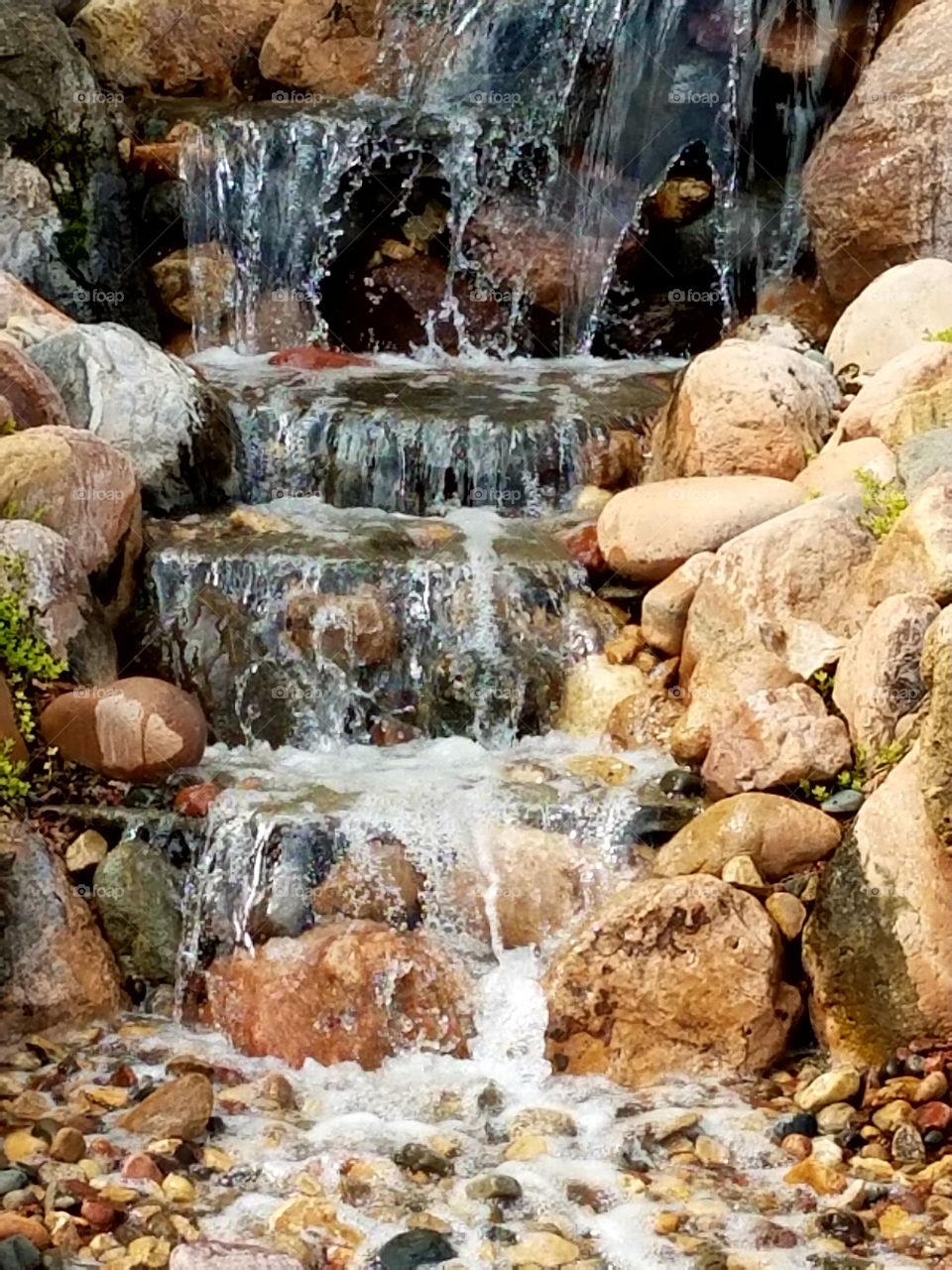 Scenic view of a waterfall