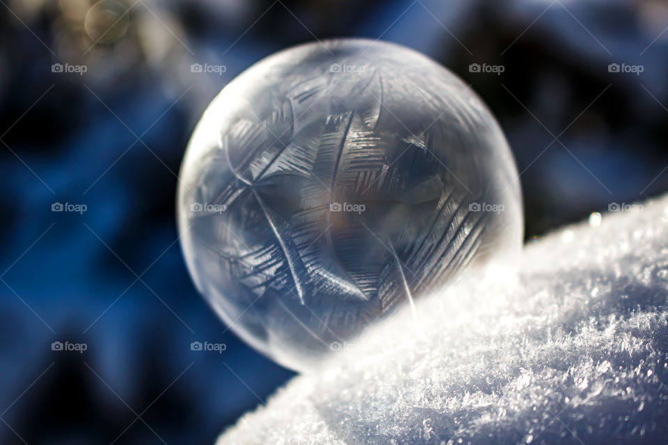 Gefrorene Seifenblase 