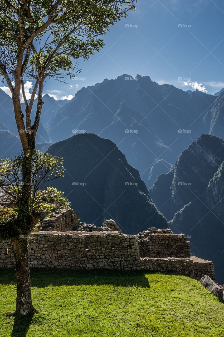 View of machu picchu