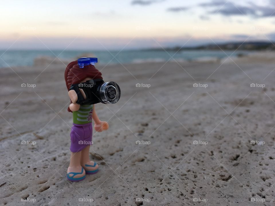 Tourist concept with camera