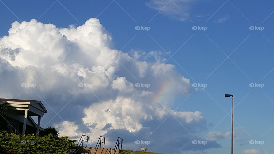 clouds and rainbows