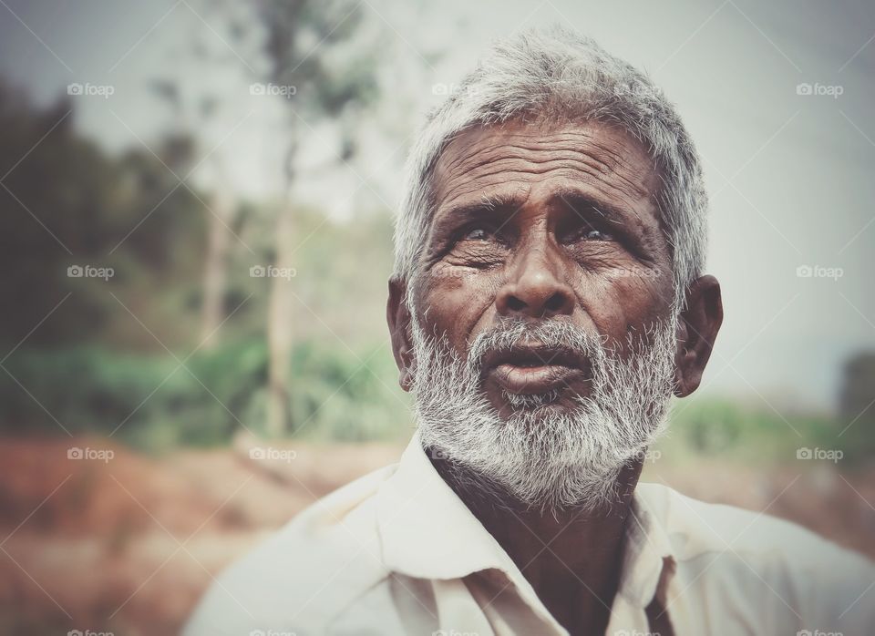 Portrait of senior citizen