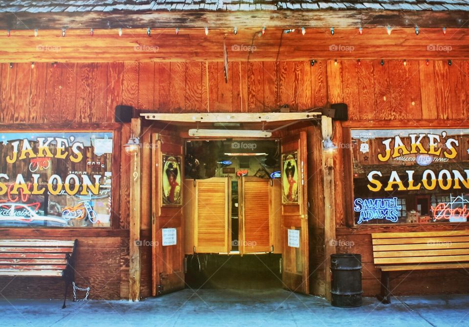 Wild West saloon