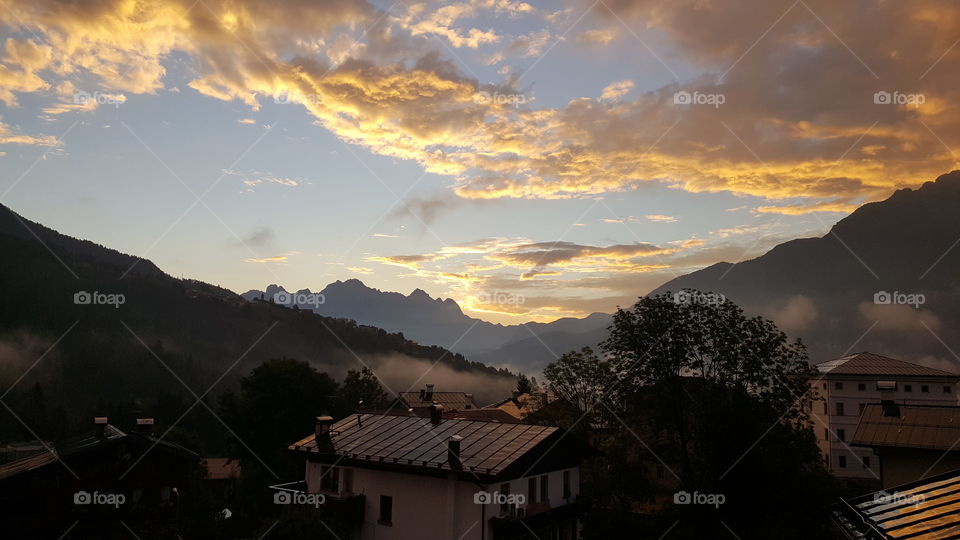 sunrise to Calalzo di Cadore