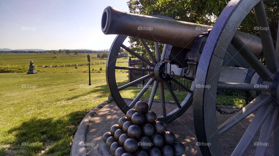 cannon. Gettysburg National Park