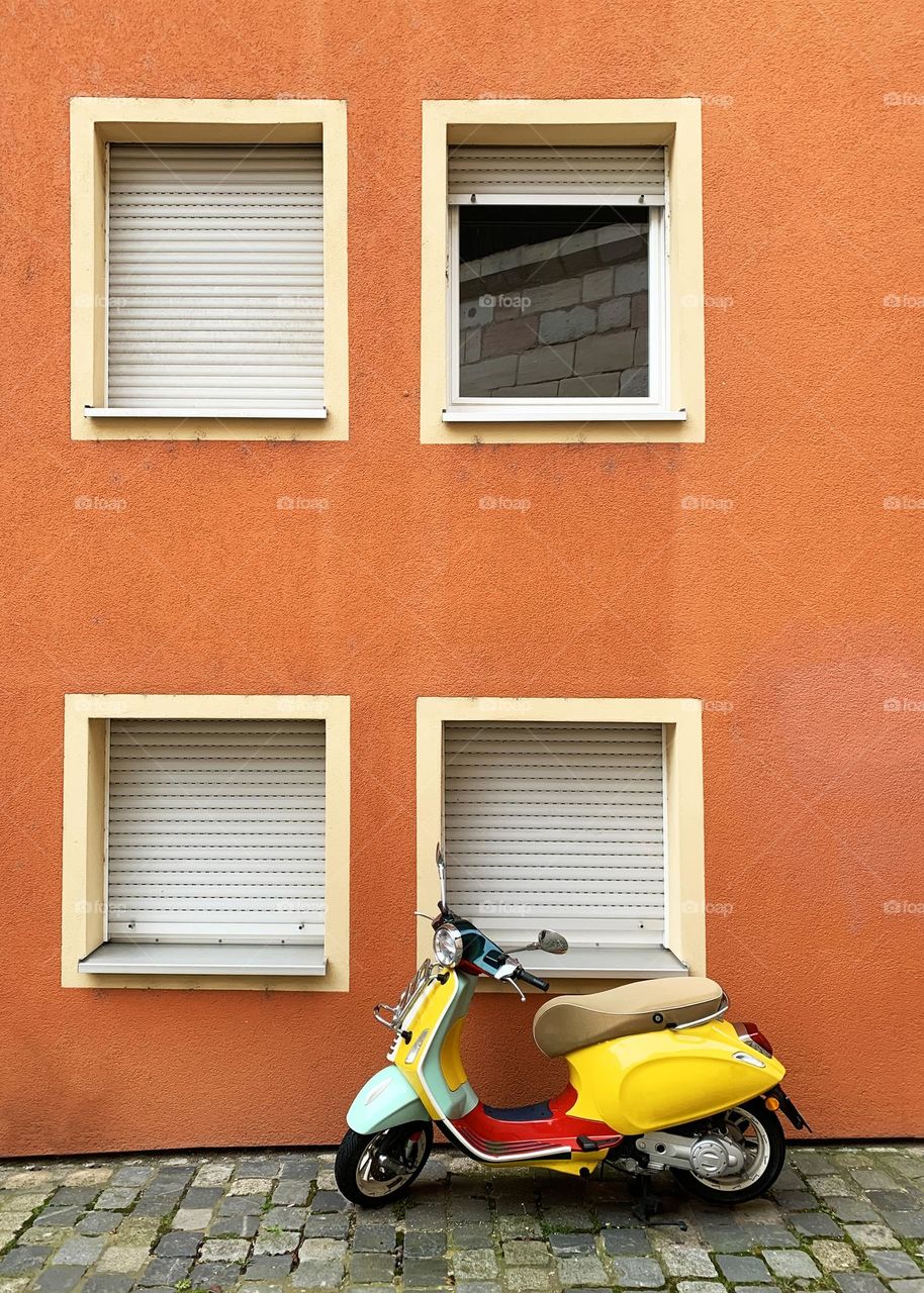 Bright and colorful boost bike