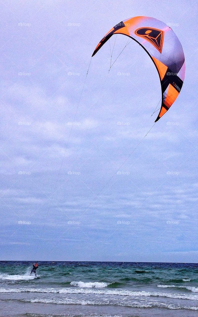 Kite surfing