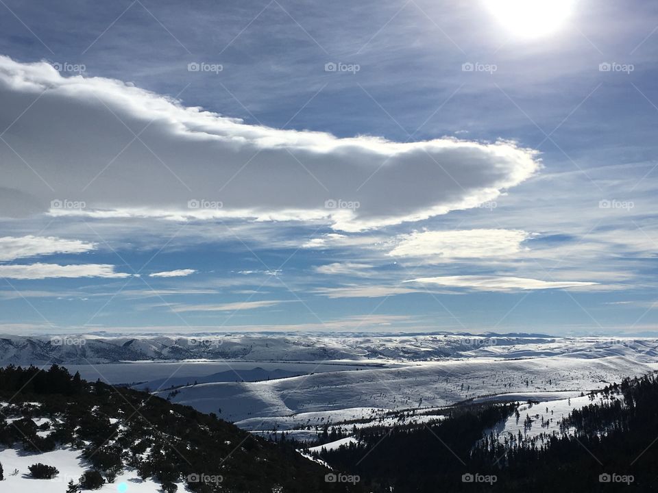 Mountains and crazy clouds!