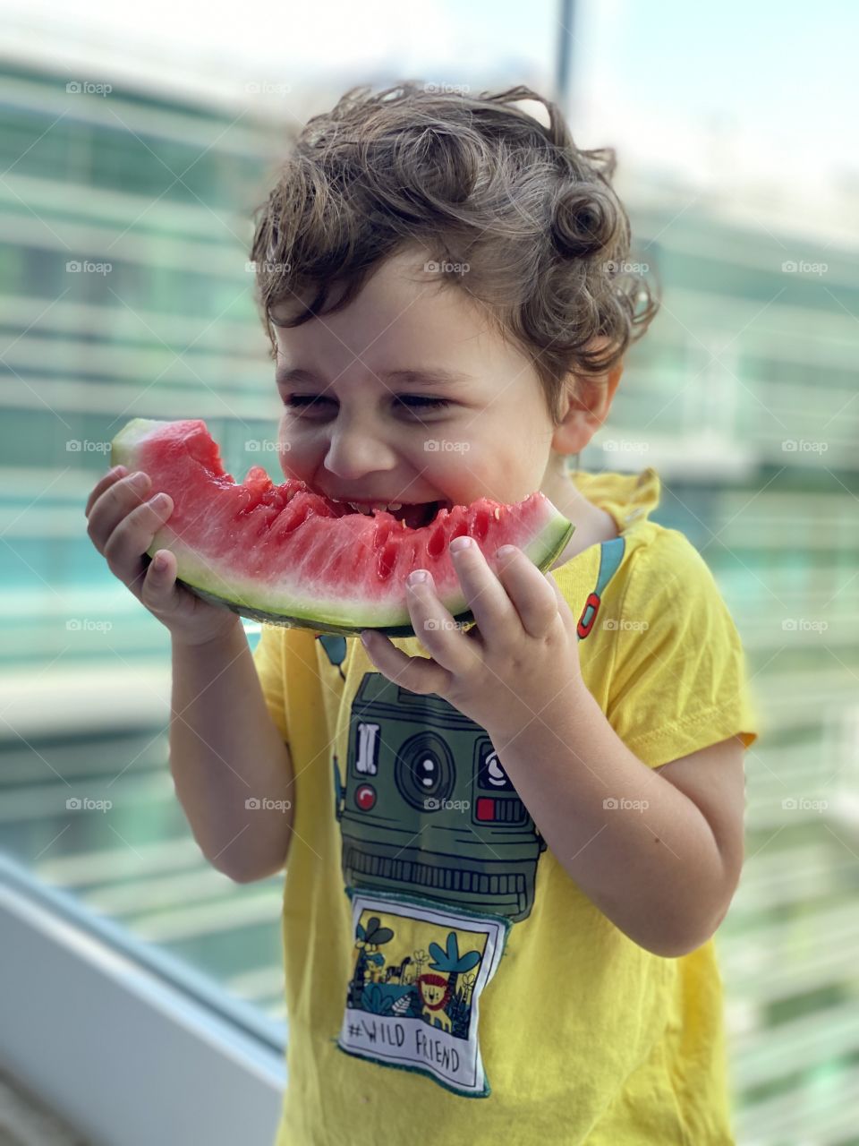 Smile and watermelon