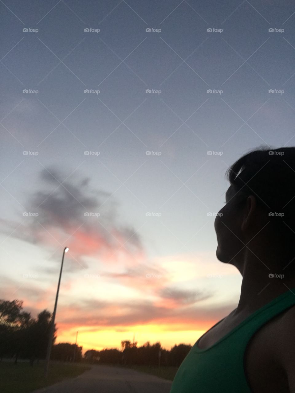 Enjoying the sunset 🌅
