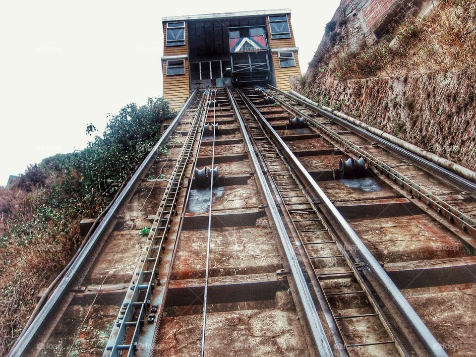 Funicular . Ascensor Concepción