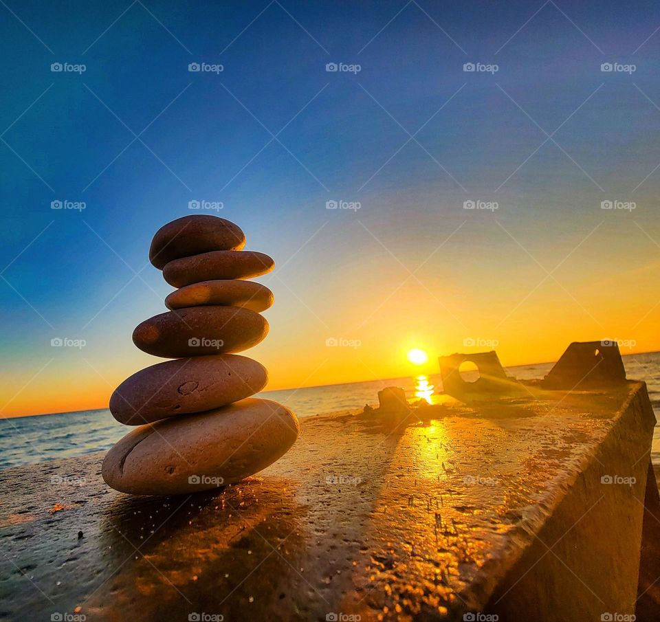 Peace, balance and harmony equals happiness.