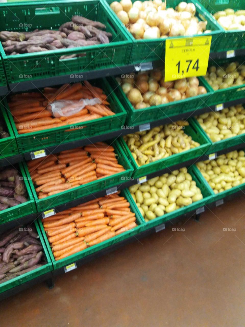 Legumes no supermercado
