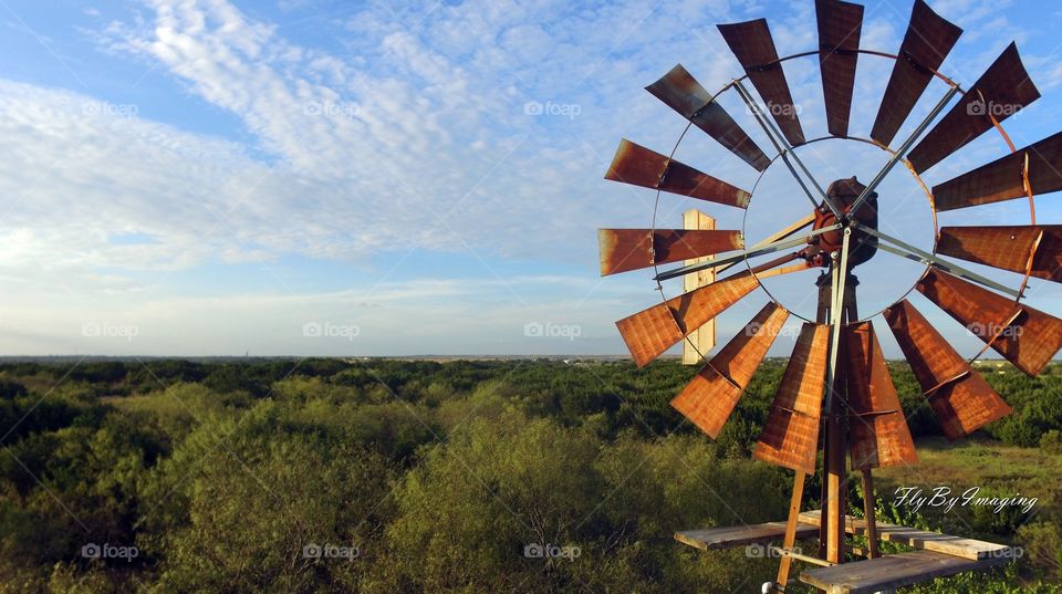 Sky, No Person, Windmill, Landscape, Outdoors