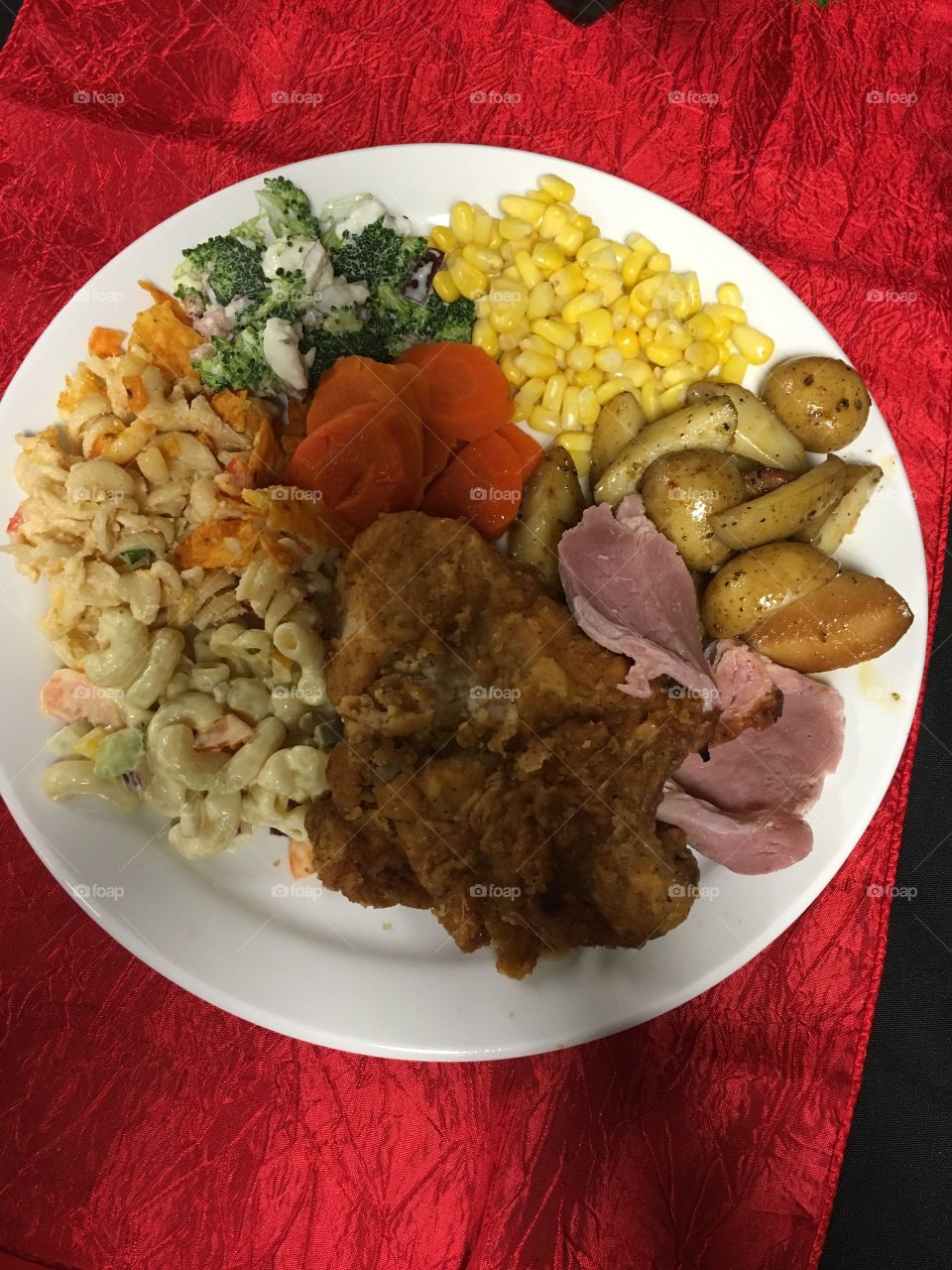 Supper plate at a banquet