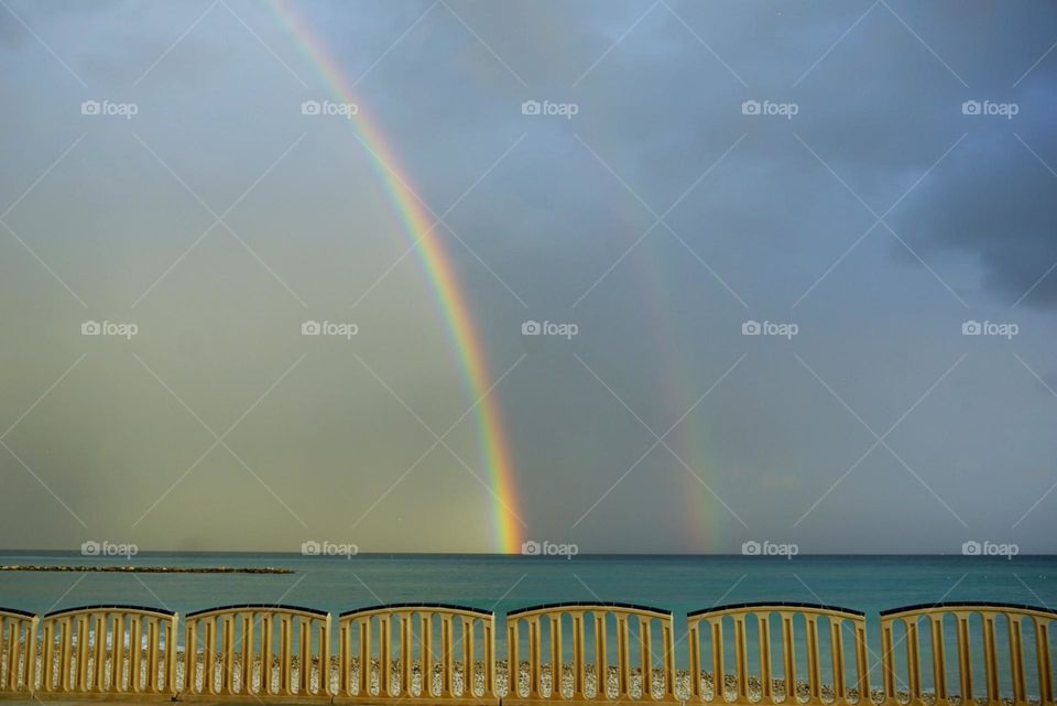 Rainbows#sea#sky#view