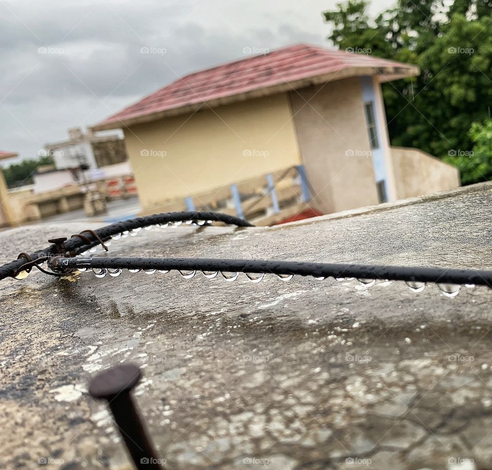 Monsoon evening
water drops