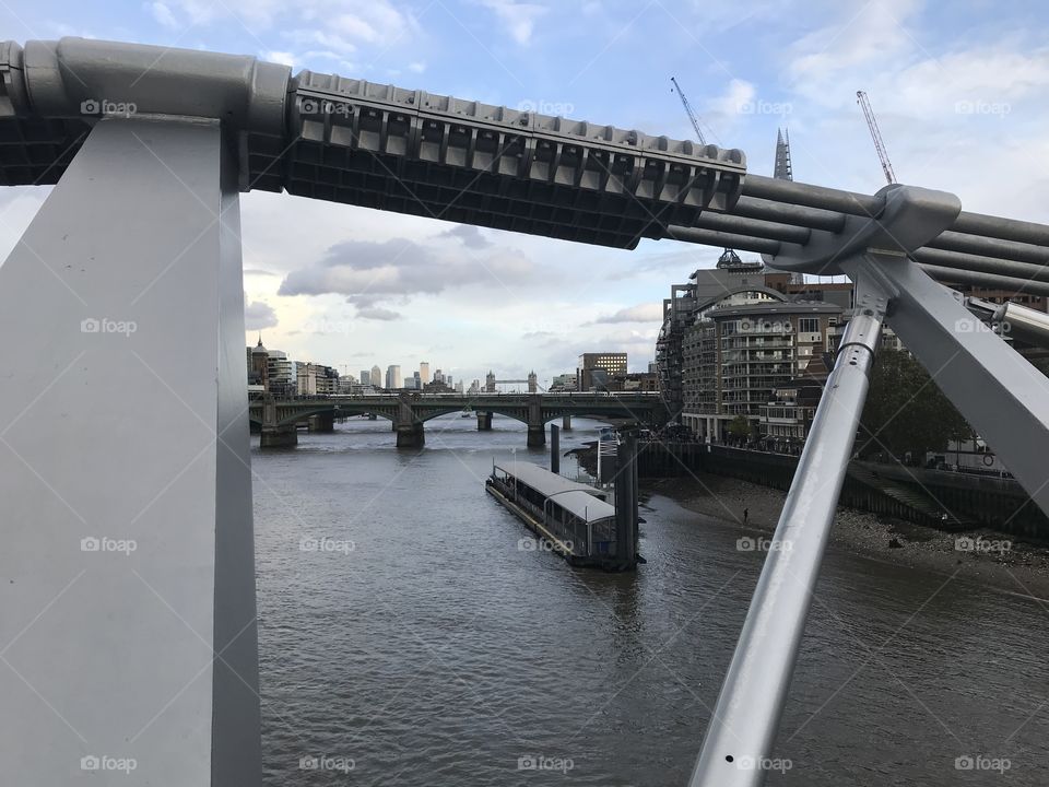 View from a bridge, London 