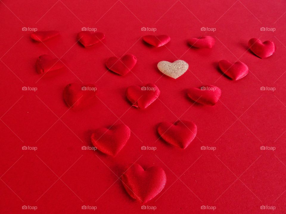 Red hearts