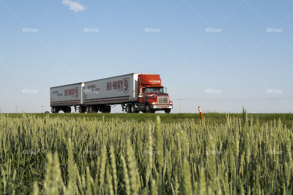 field farm truck wheat by redrock
