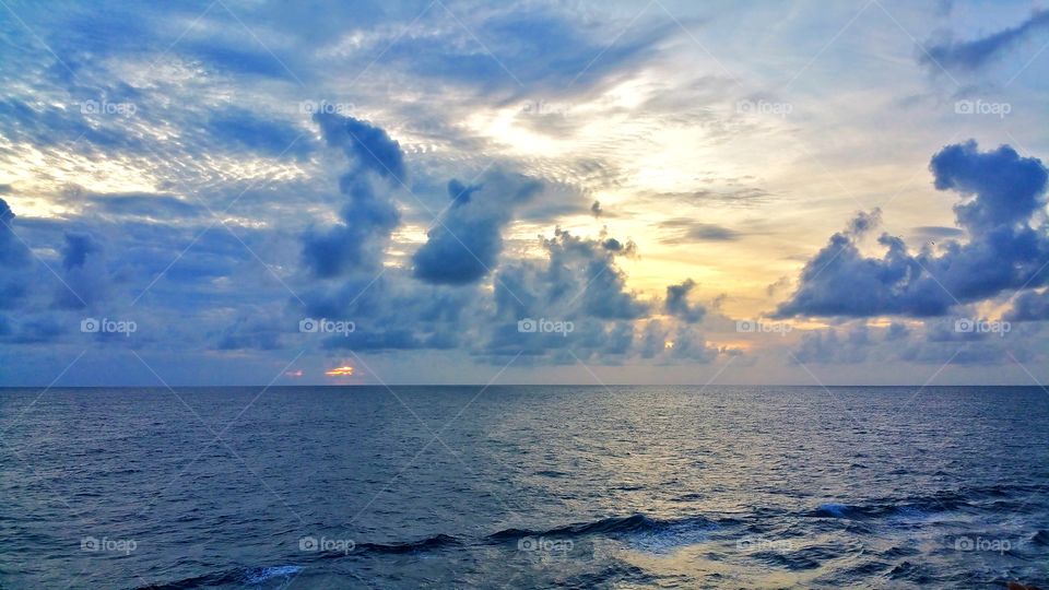 beautiful scenery on our way home from 7 day cruise in the  carribean sea