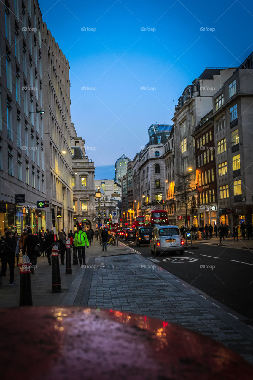 The Hustle and Bustle of the City of London. 