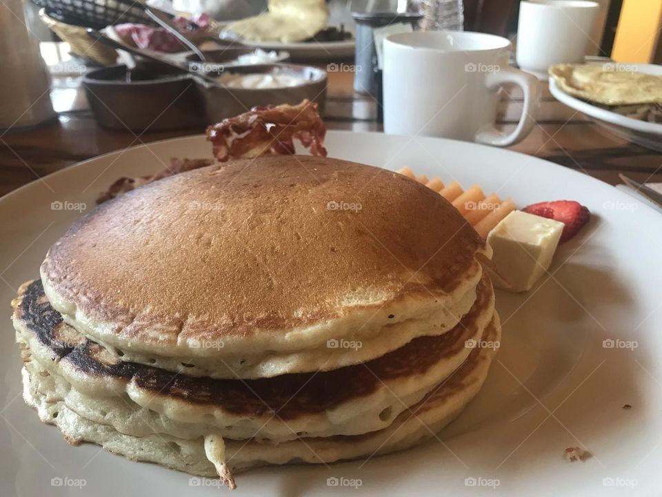 Hot cakes para el desayuno 