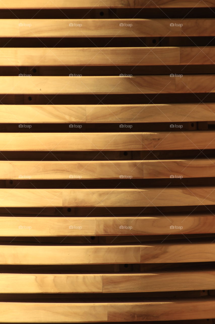 Carpentry work, wood that has been refined