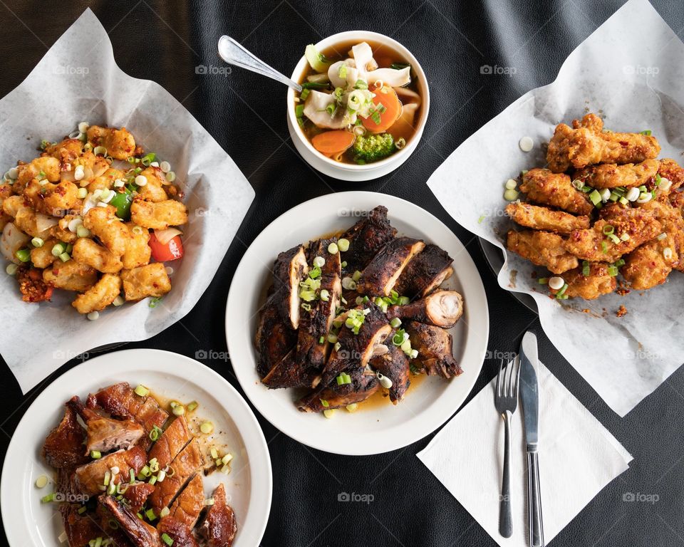 Preparing the dishes