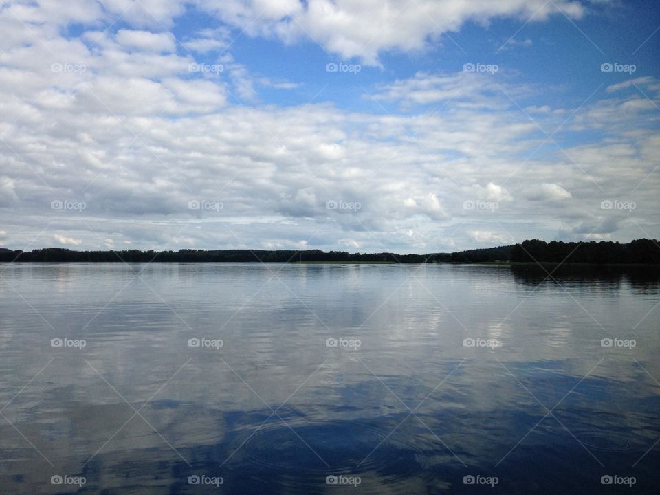 Cloudscape over the lake