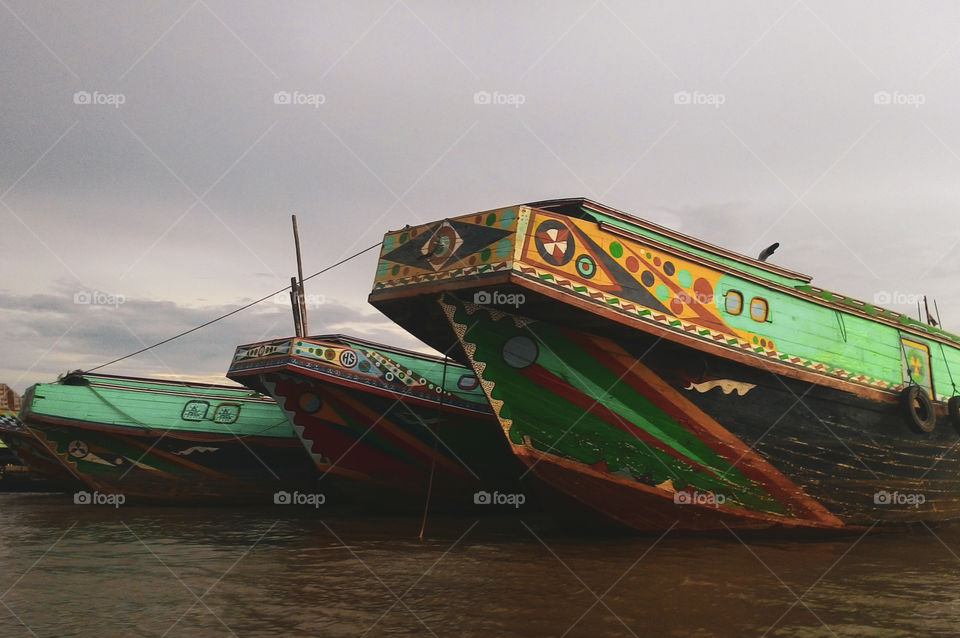 Traditional Boat in Palembang South Sumatera