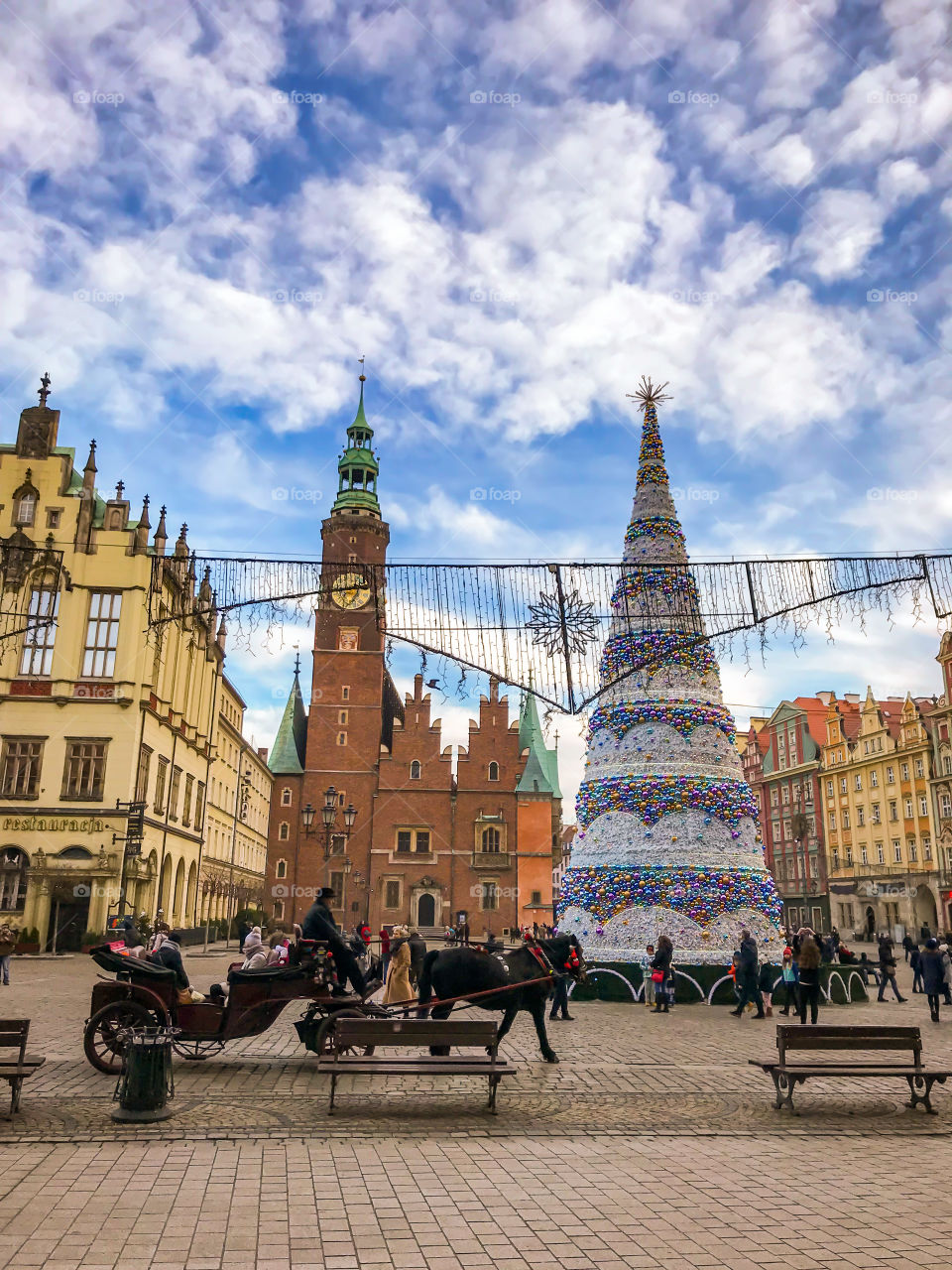 Christmas in Wroclaw city 