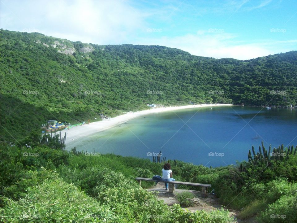 Scenic view of lake