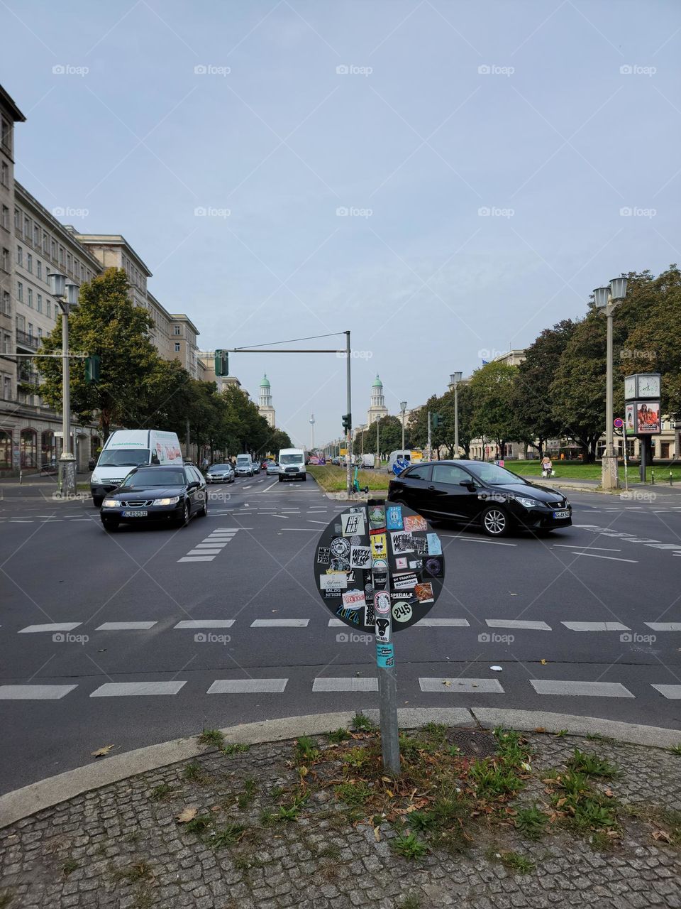Which way do I go? Standing in the middle of the road.