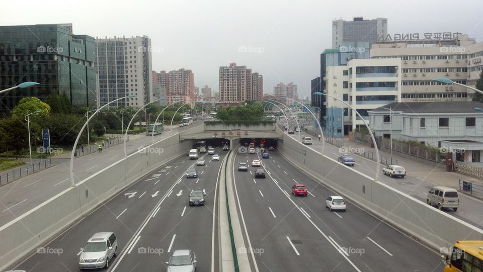 Highway in Shanghai China 