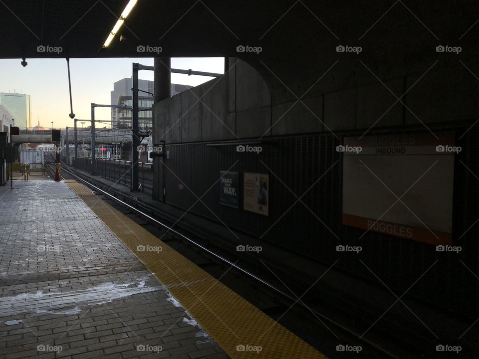 Ruggles MBTA stop in Boston. 