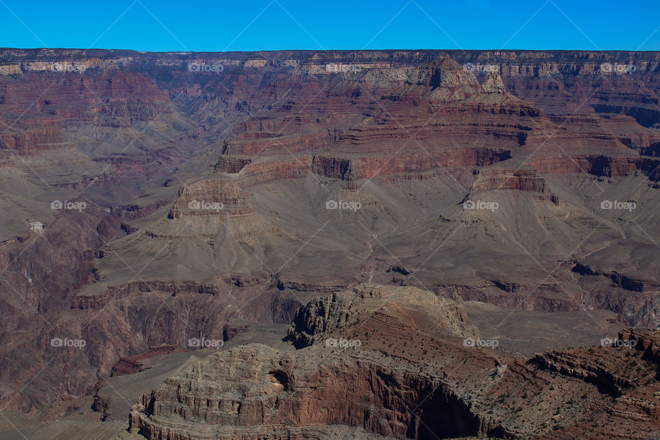 View of the south rim of the Grand Canyon