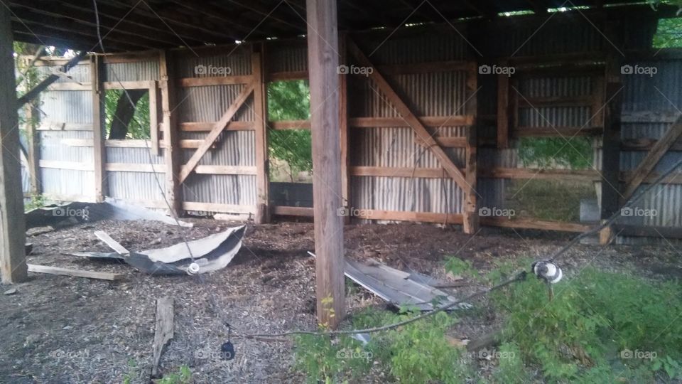 Barn Being Demolished