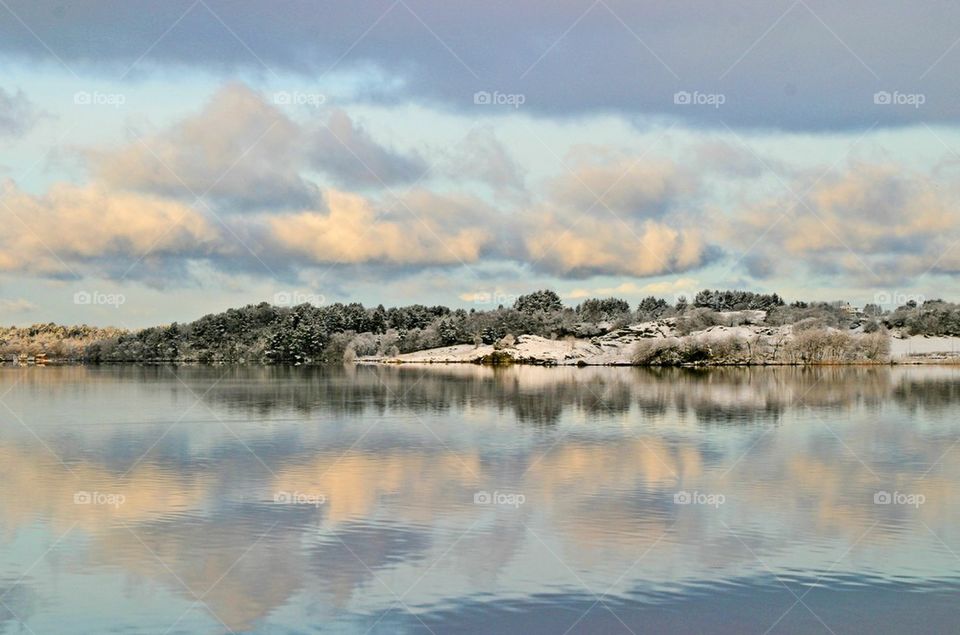 Winter at the lake