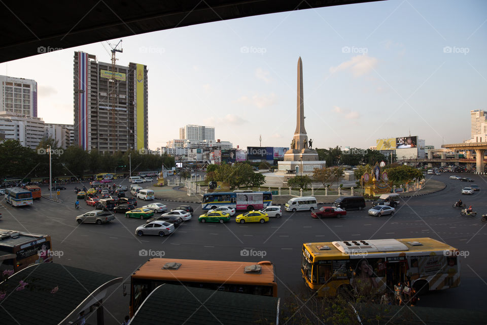 Victory monument in Bangkok Thailand 