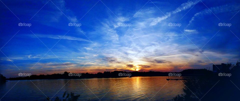 Beautiful sky and clouds in Indiana 