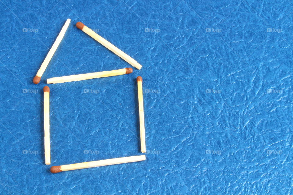 house from matchstick