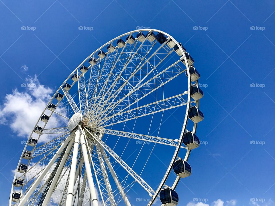 Ferris Wheel in Washington DC on a Beautiful Day