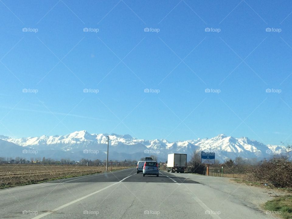 Going towards the Alps 