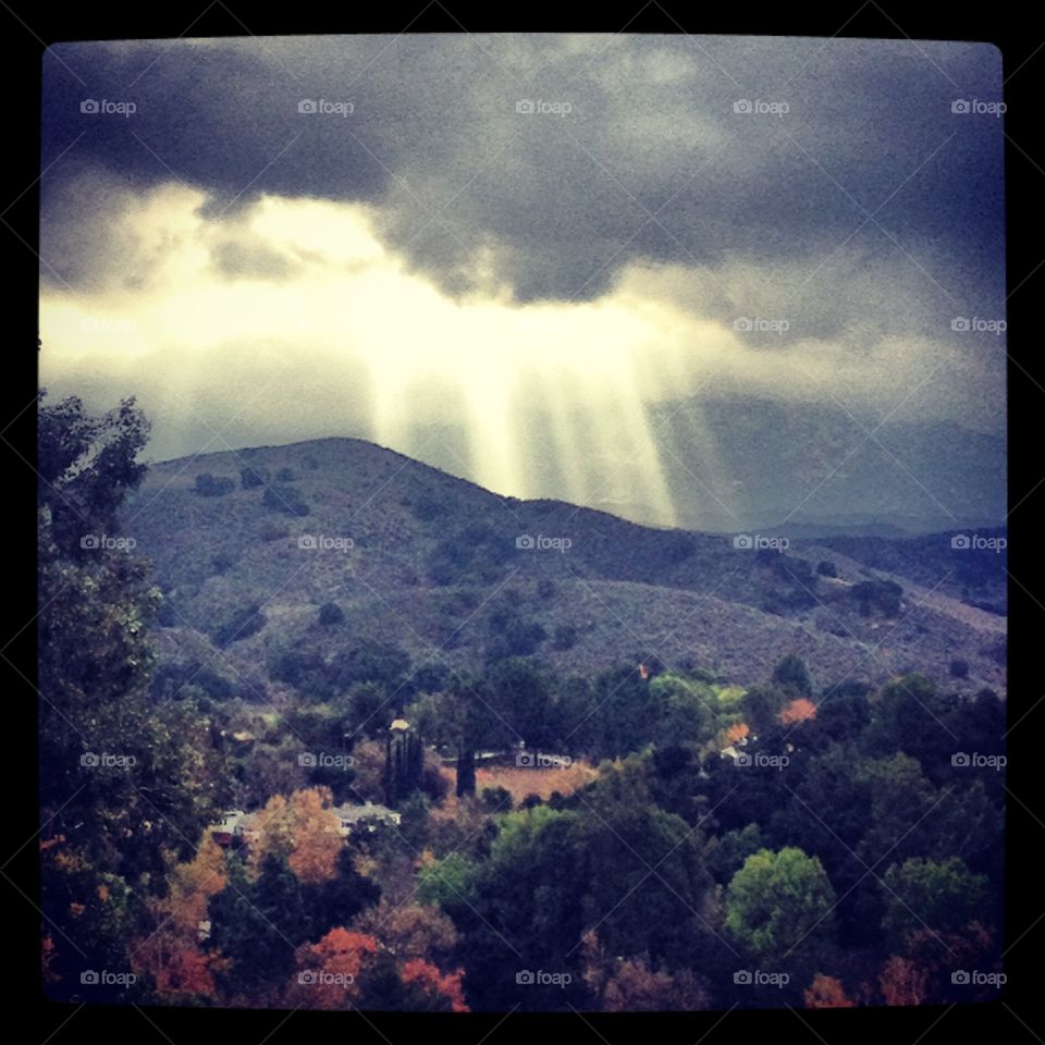 Angel Rays. View from Lapworth