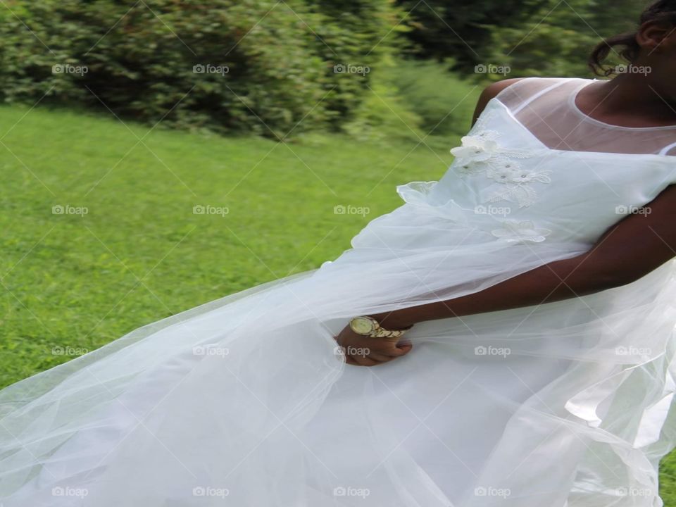 White communion gown for a female