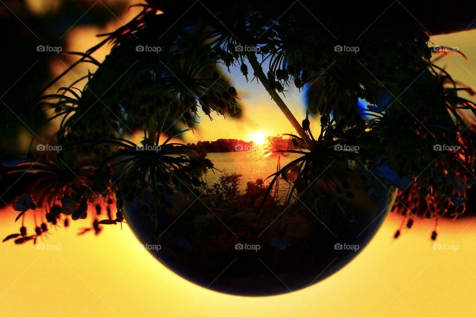 Beautiful sunset in Indiana 