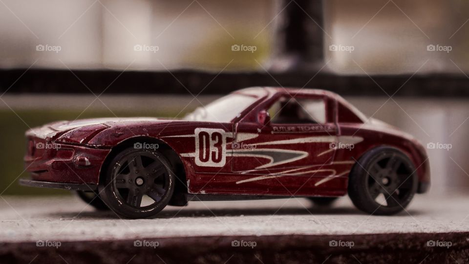 Coche de carreras en miniatura