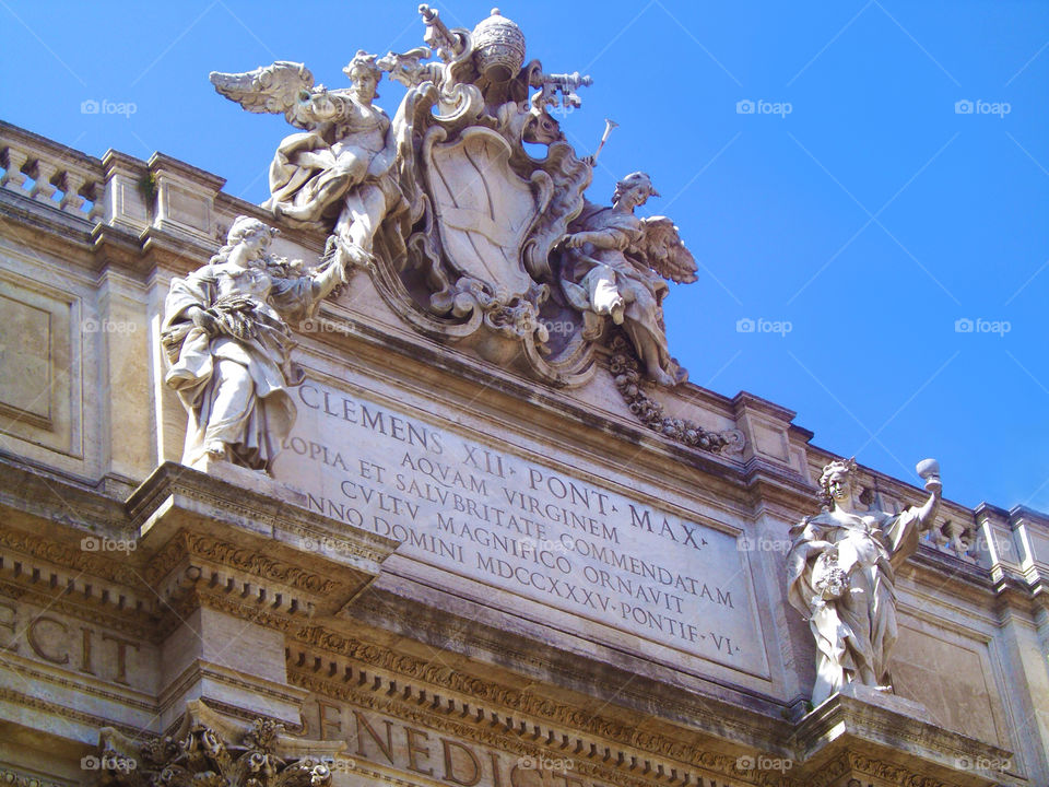 The Trevi Fountain in Rome