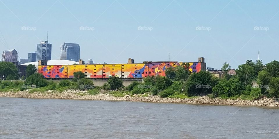 graffiti from the river